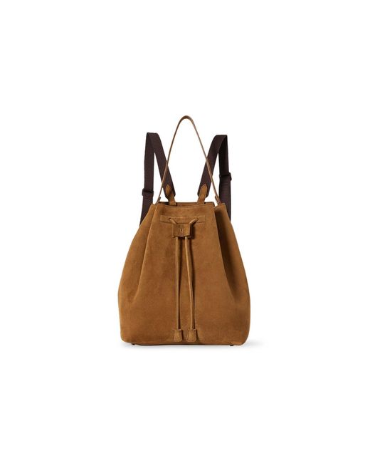 The Row Brown Suede Backpack 9