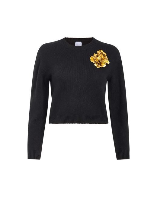 Markarian Blue Romy Sequined Cashmere Sweater