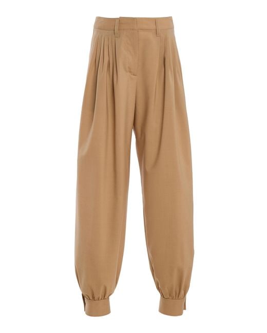 Ulla Johnson Natural Luella Wool Pants
