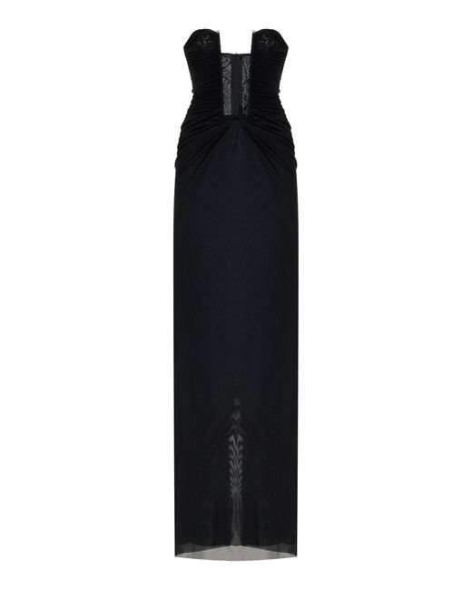 Christopher Esber Black Plunge Jersey Maxi Dress