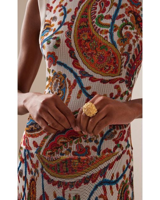 Paola Sighinolfi Metallic Ilsa 18K-Plated Ring