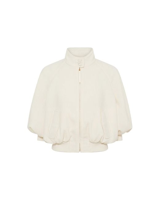 Gabriela Hearst White Aluin Wool Jacket