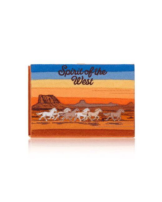 Olympia Le-Tan Orange Spirit Of The West Clutch