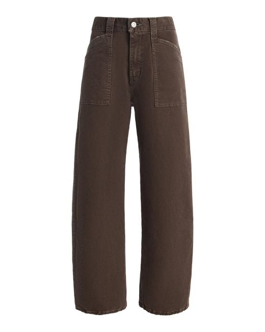 Moussy Brown Gusset Cotton Cargo Pants