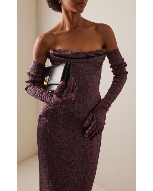 Wiederhoeft Purple Opera Beaded Gloves