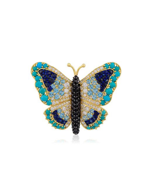 Ashna Mehta Blue Butterfly 18K Diamond Bag Charm