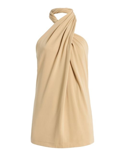 Totême Natural Twisted Jersey Halter Top