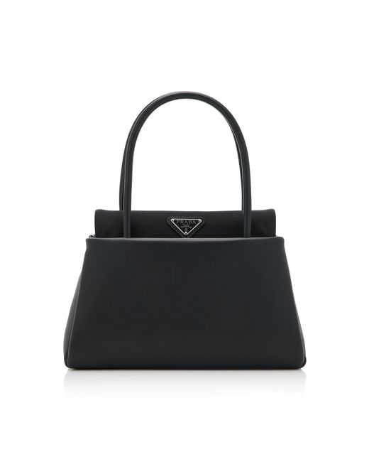 Prada Black Passage Nylon-Trimmed Leather Bag