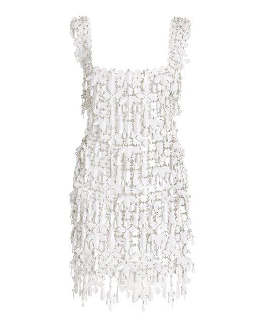 Paco Rabanne White Exclusive Assemblage Mini Dress