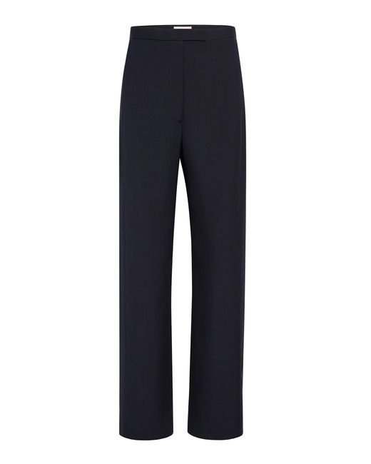 Khaite Blue Borden Wool Pants