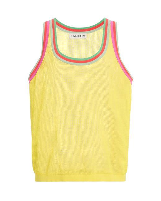 Zankov Yellow Angelo Wool Top