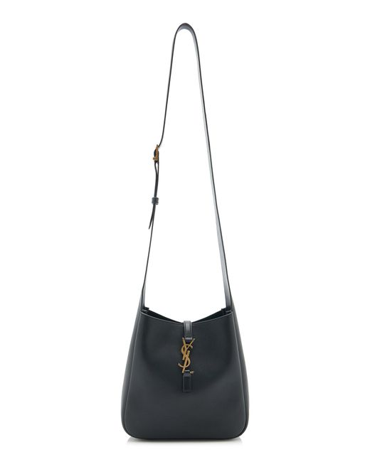 Saint Laurent White Le 5 A 7 Leather Crossbody Bag