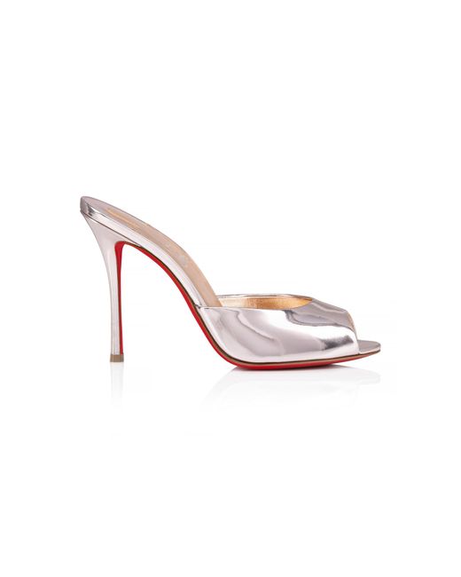 Christian Louboutin Pink Me Dolly 100Mm Patent Leather Mules