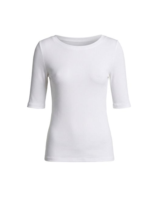 Majestic Filatures White Jersey T-Shirt