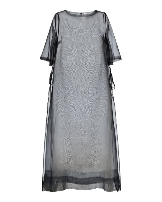 Kamperett Gray Exclusive Thea Organza Midi Sheath Dress