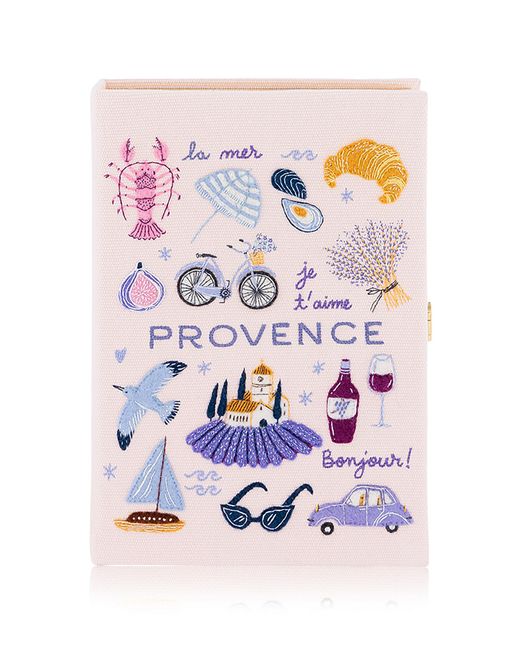 Olympia Le-Tan Pink Postcard From Provence Clutch