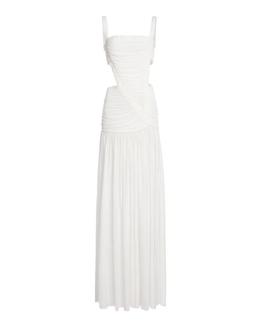 Christopher Esber White Orion Seperation Gathered Gown