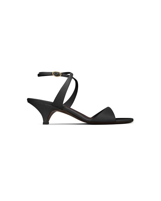 Neous Black Pherg Leather Sandals