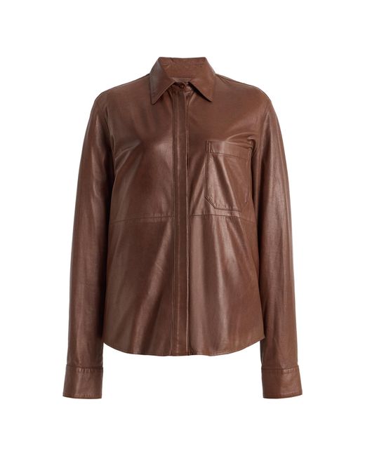Twp Brown Cowboy Update Leather Shirt