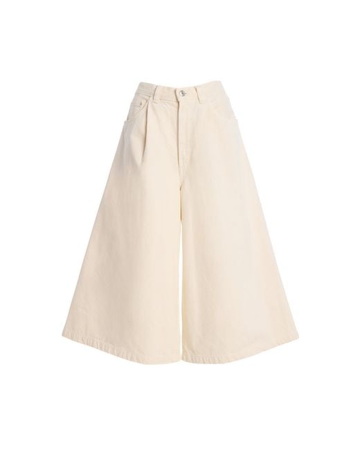 Agolde Natural 80's Denim Gaucho Shorts