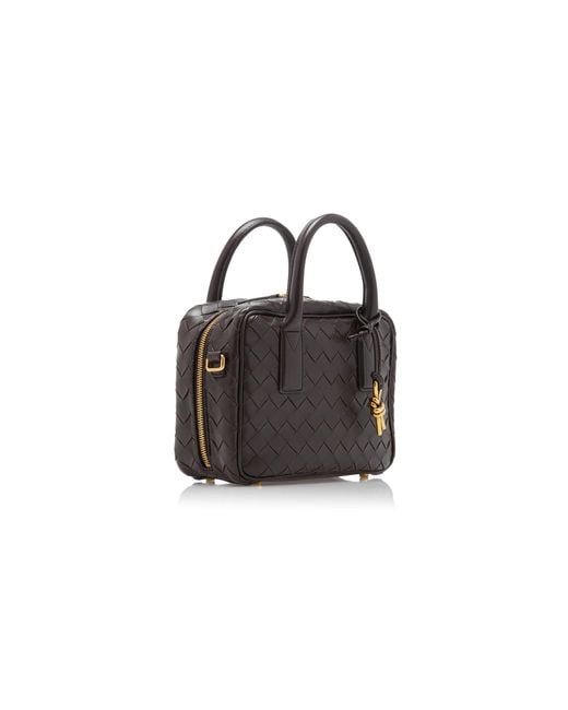 Bottega Veneta Black Small Getaway Intrecciato Leather Bag