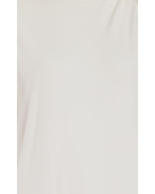 Courreges White One-sleeve Stretch-jersey Dress