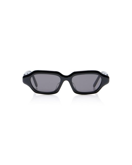Loewe Black Slim Rectangle-Frame Acetate Sunglasses