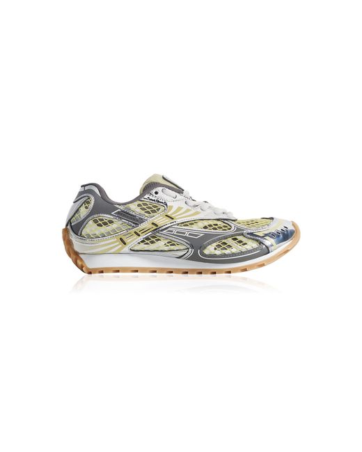 Bottega Veneta Multicolor Orbit Lace-Up Technical Fishnet Sneakers