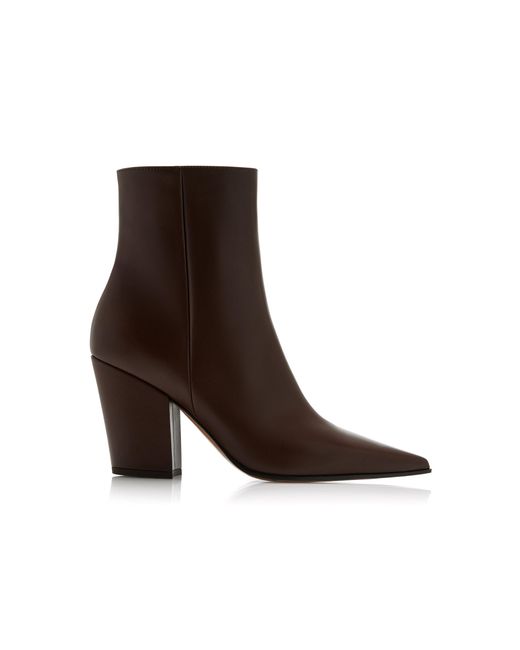 Gianvito Rossi Brown Keinna Leather Boots