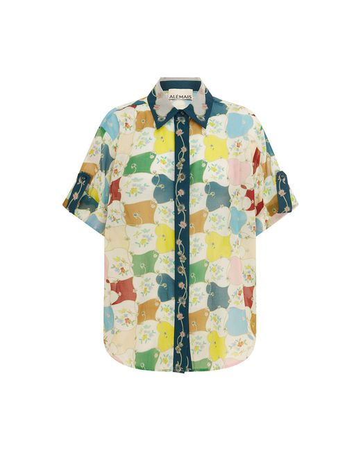 ALÉMAIS Multicolor Everly Silk-cotton Shirt