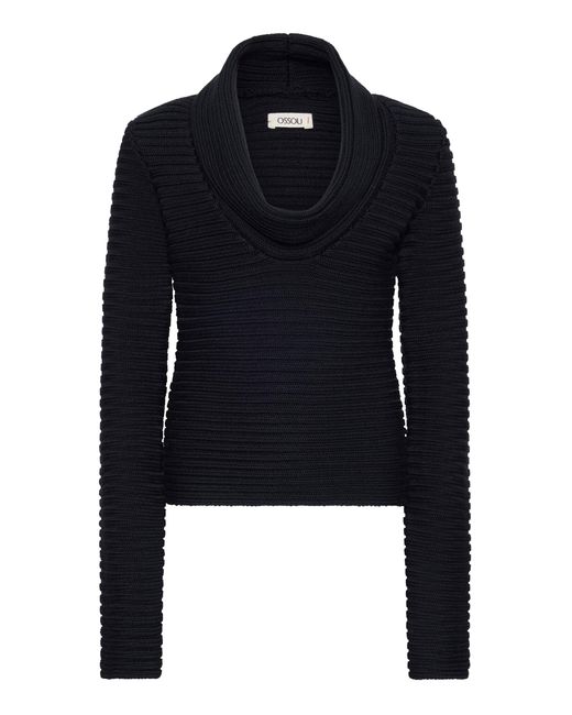 OSSOU Blue Rove Cotton Sweater