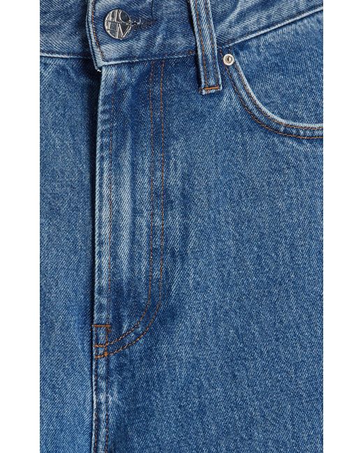 Totême  Blue Rigid High-rise Wide-leg Jeans