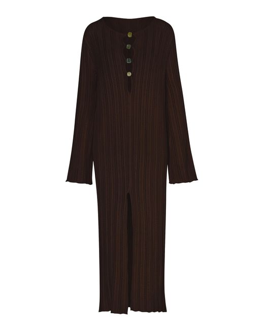 Baobab Brown Mamu Modal-Blend Maxi Dress