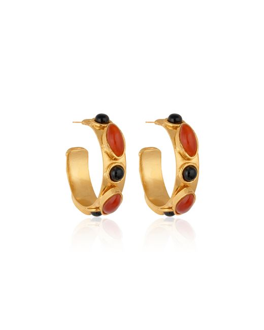Sylvia Toledano Orange Plated Earrings