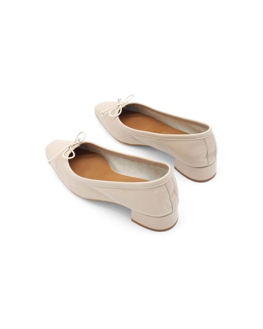 About Arianne Mina Leather Ballet Pumps in Natural Lyst