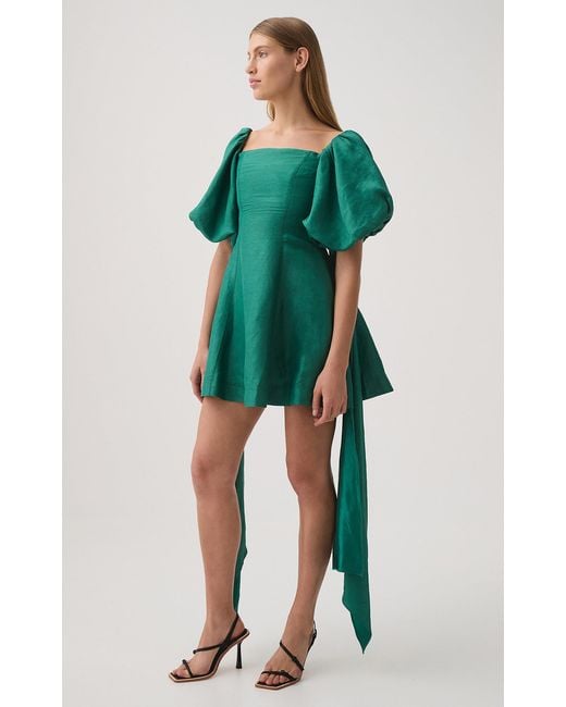 Aje. Incarnation Mini Dress in Green | Lyst