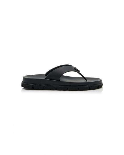 Prada Black Flip Flops