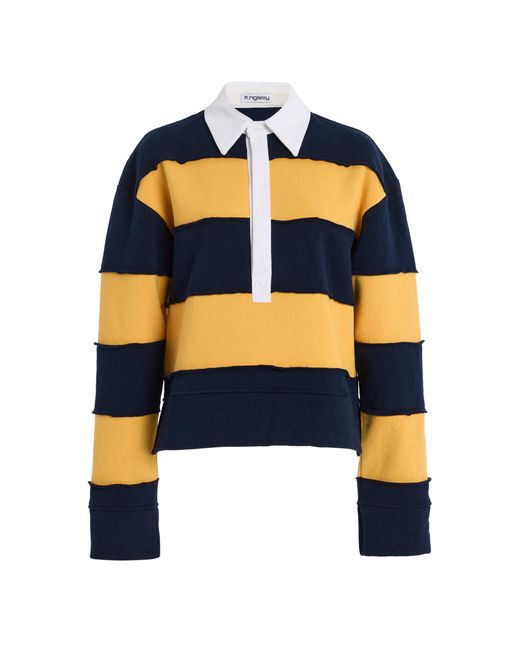 K.ngsley Blue Riis Cotton Polo Shirt