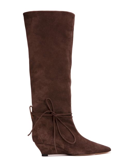 Odissi Brown Greta Suede Boots
