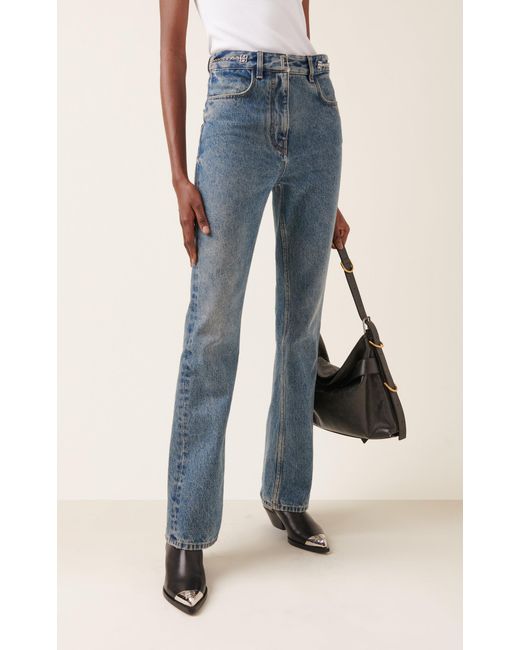 Givenchy Blue High-rise Bootcut Jeans