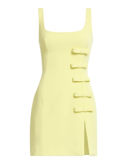 Elie Saab Yellow Cady Short Dress