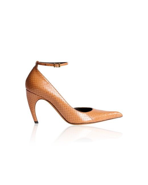 Khaite Pink Gilda Ankle Strap Pump 85