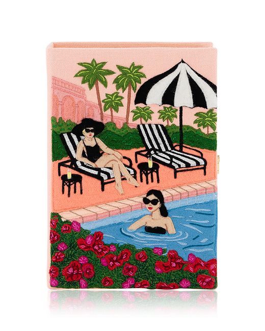 Olympia Le-Tan Pink The Pool Clutch