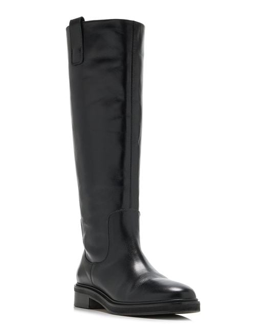 Aeyde Black Henry Leather Knee Boots