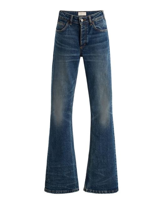 Jeanerica Blue Moda Mid-Rise Straight-Leg Jeans