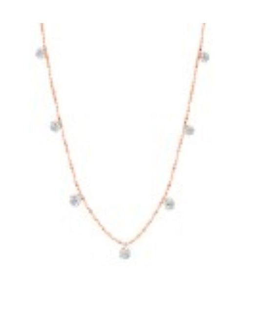 Graziela Metallic Small Floating Diamond Necklace
