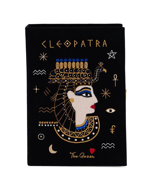Olympia Le-Tan Black Cleopatra Clutch