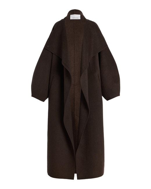 Frankie Shop Black Leroy Wool Coat