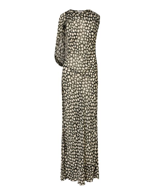 ROAME. White Fallon Drape Maxi Dress