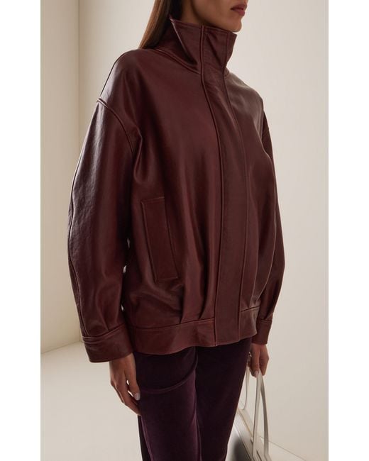 Arma Red Paula Leather Jacket